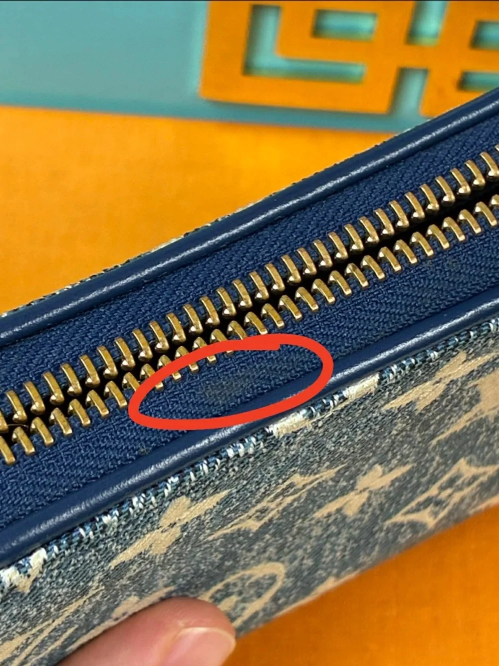 Louis Vuitton Blue Denim Monogram Long Zippy Wallet - Excellent Pre-Loved EUC - Picture 16 of 16